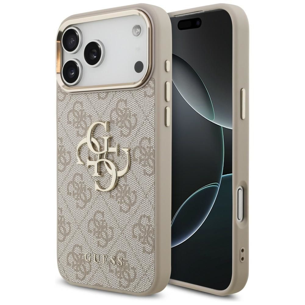GUESS GUE005593 (PU W/ Big 4G Classic Logo) aizsargvāciņš ierīcei iPhone 18 Pro Max / 17 Pro Max, krāsa – rozā zelta