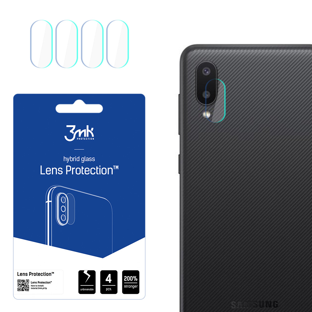 3mk Lens Protection – kameras objektīva aizsargs modelim Samsung Galaxy A02