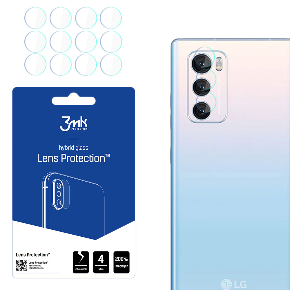 3mk Lens Protection – kameras objektīva aizsargs modelim LG Wing 5G