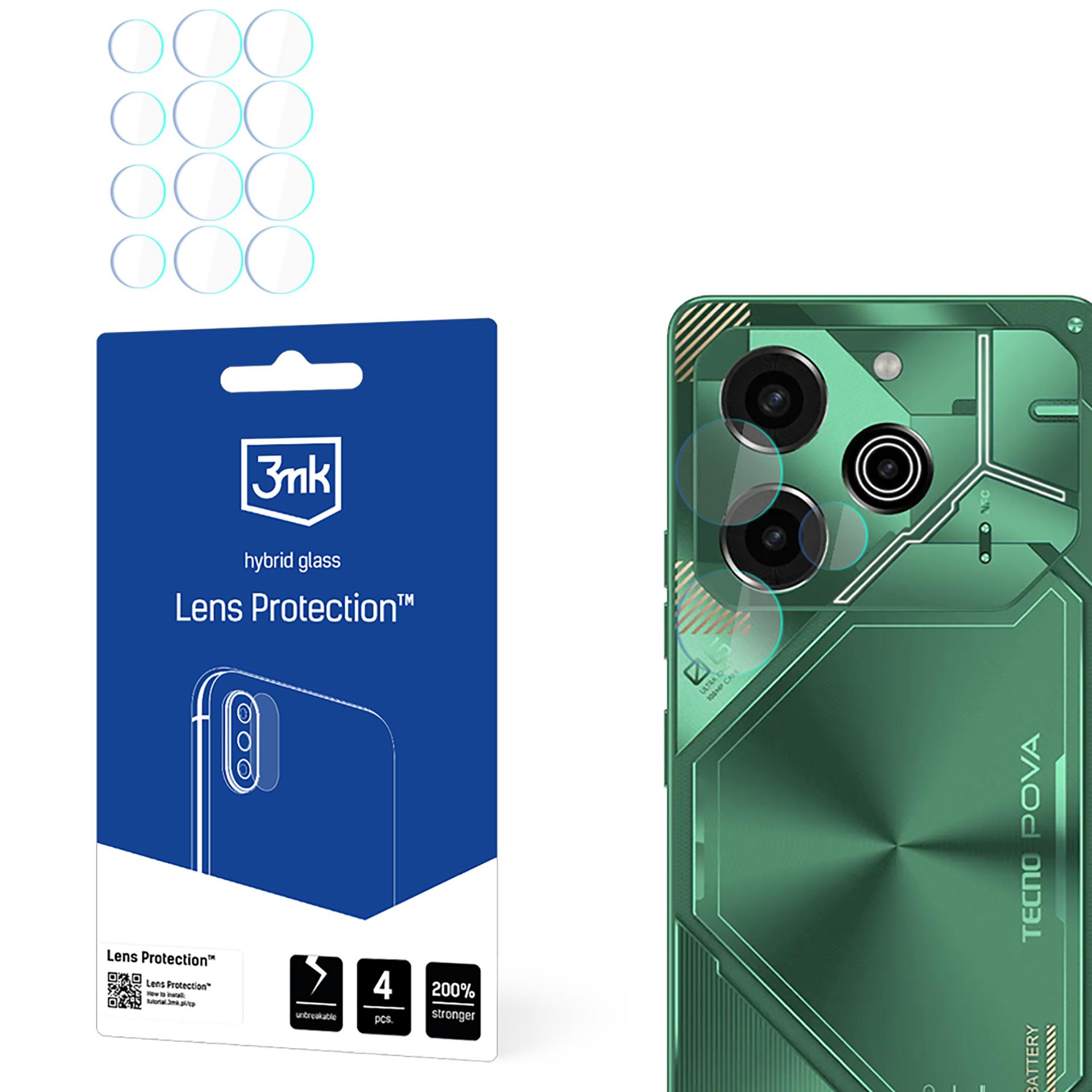 Hibrīdstikls 3mk objektīva aizsardzība Tecno POVA 6 Pro