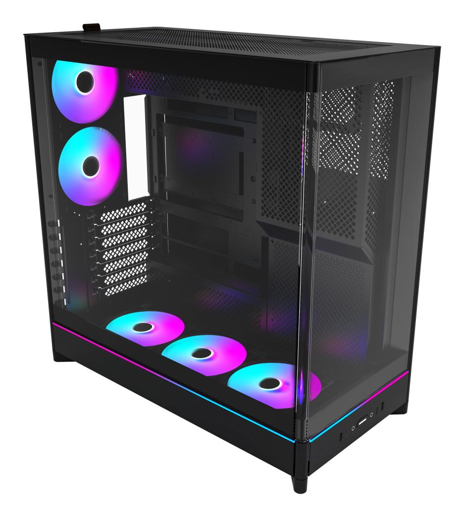 MONTECH HS02 PRO MidiTower Case product features Removeable HDD basket/Transparent panel Not included ATX MicroATX MiniITX Colour Black HS02PRO(B)