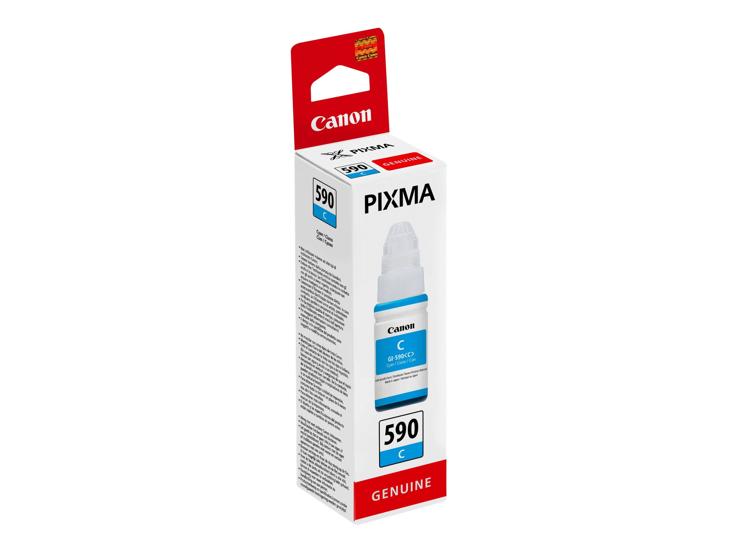 Canon GI-590C tintes pudele, ciāna