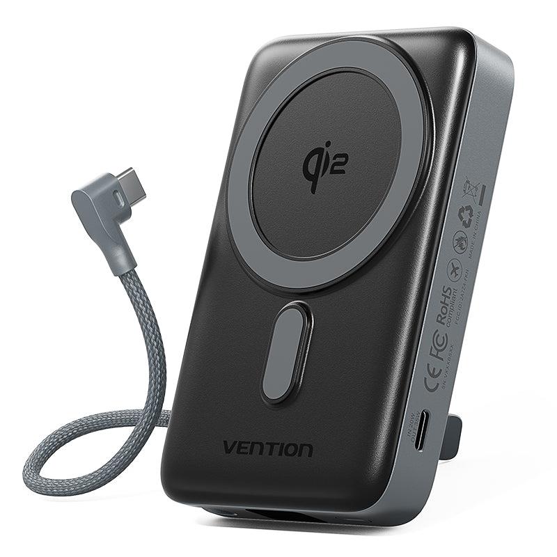 Vention FKHH0 bezvadu ārējais akumulators, 10000 mAh, 35 W, pelēks