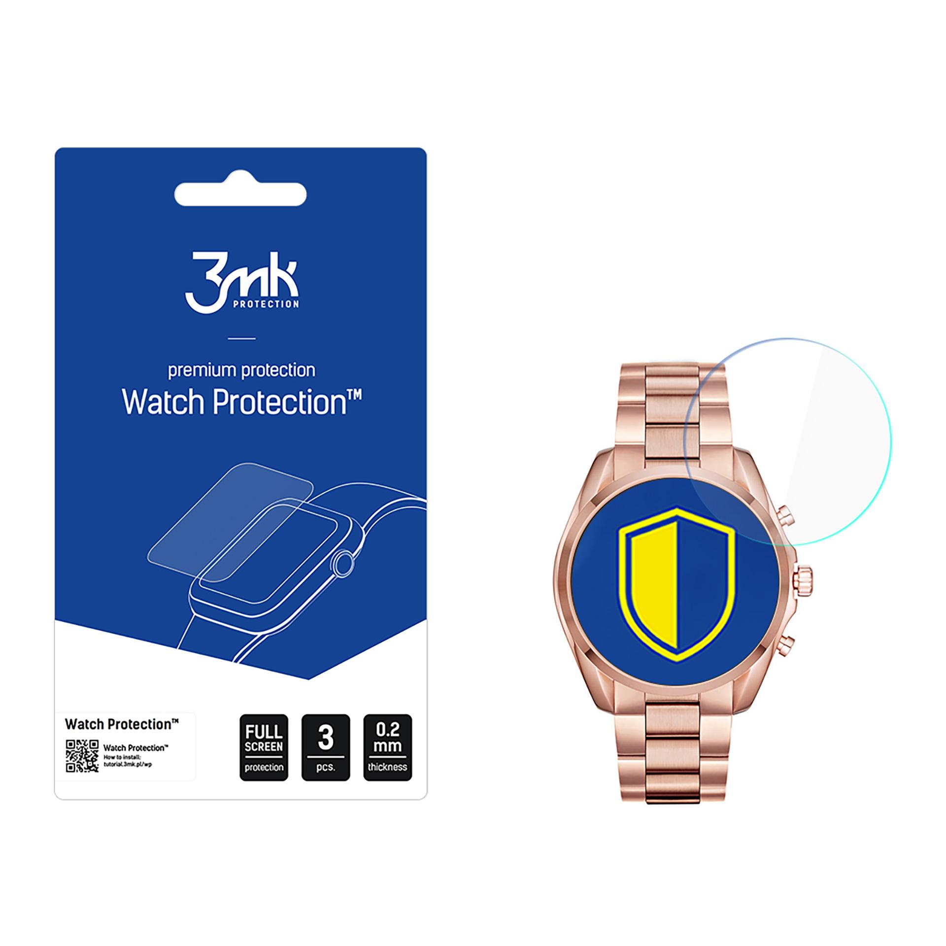 3mk Watch Protection FlexibleGlass – viedpulksteņa ekrāna aizsargs modelim Michael Kors Bradshaw MKT5086 5gen