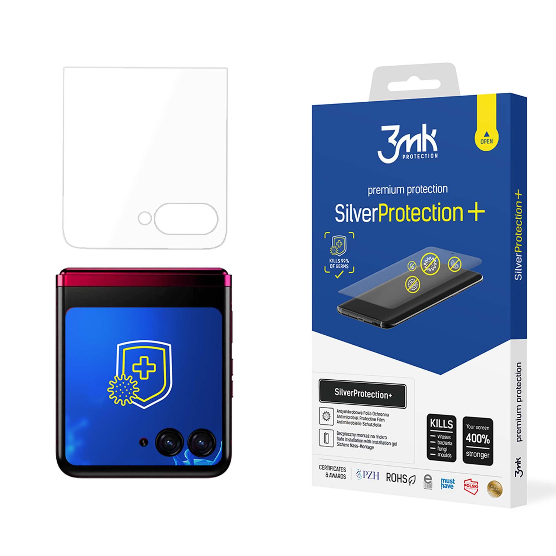 3mk SilverProtection+ – tālruņa ekrāna aizsargs modelim Motorola Razr 40 Ultra/Razr+ 2023 (front)