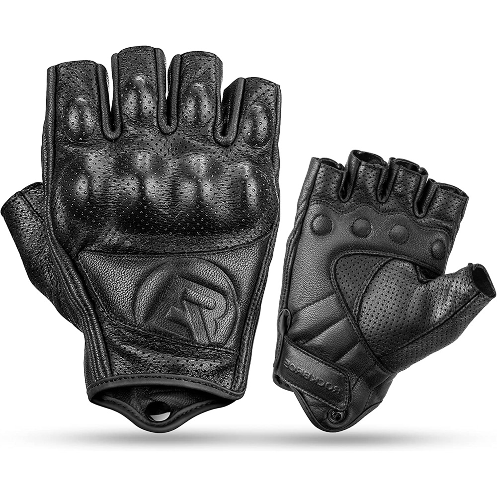 Rockbros 16220006003 L leather motorcycle gloves