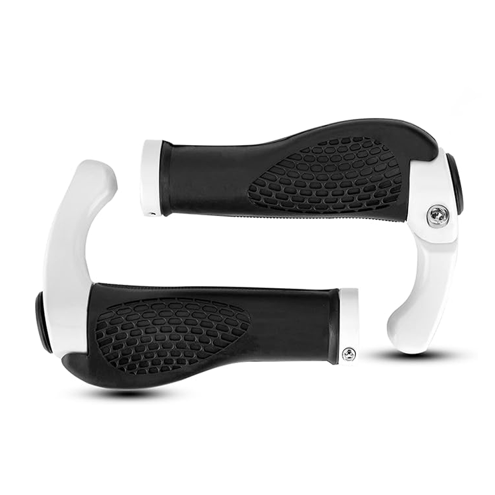 Rockbros BT1007W velosipēda stūres rokturu komplekts ar radziņiem, balts