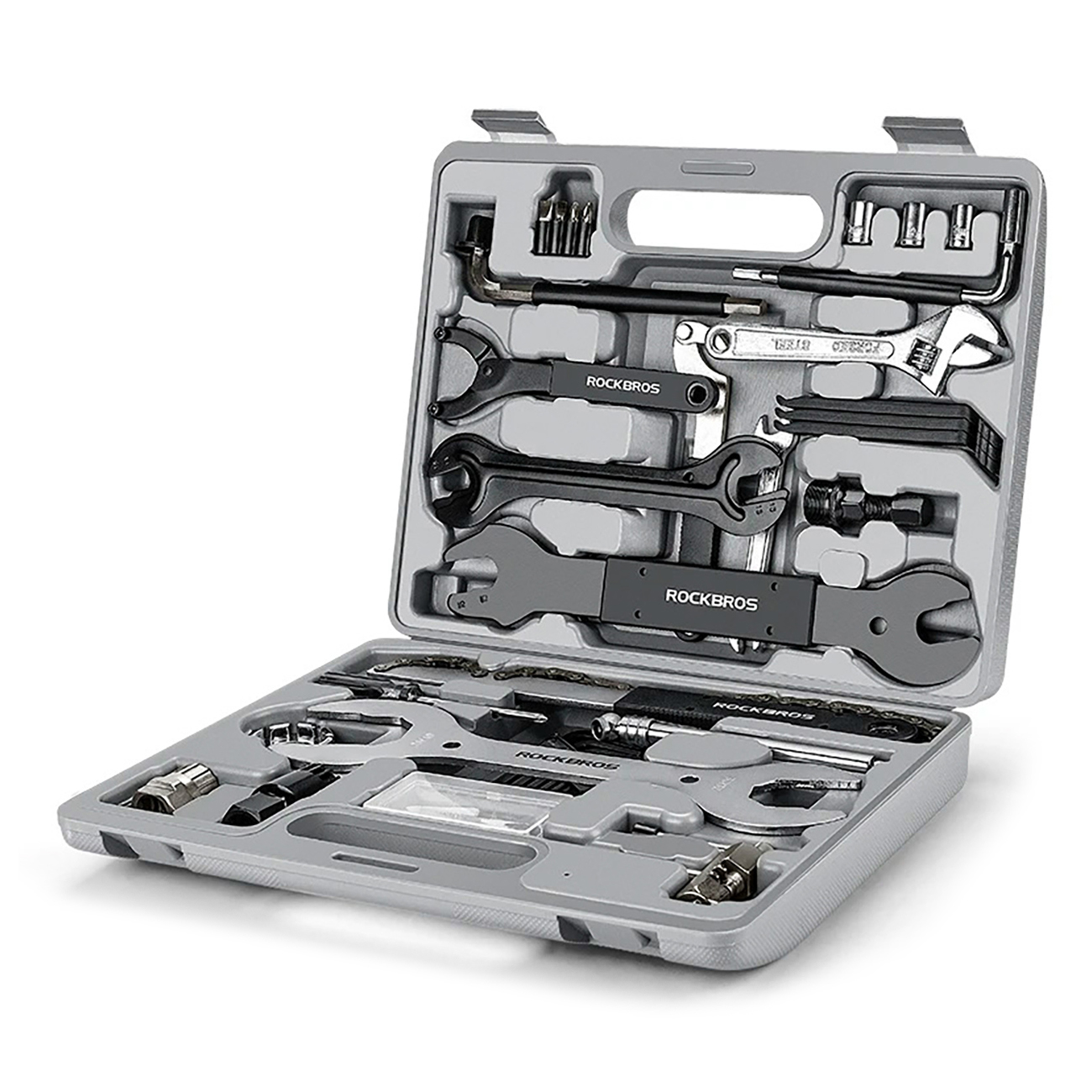 Rockbros 43210810001 velosipēda remonta komplekts, pelēks