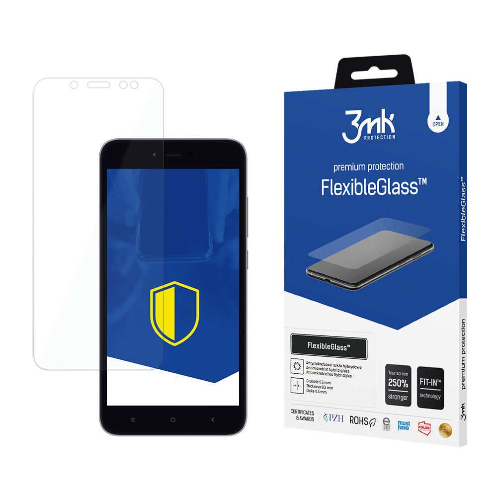 3mk FlexibleGlass – tālruņa ekrāna aizsargs modelim Xiaomi Redmi Note 5A Prime Gl.