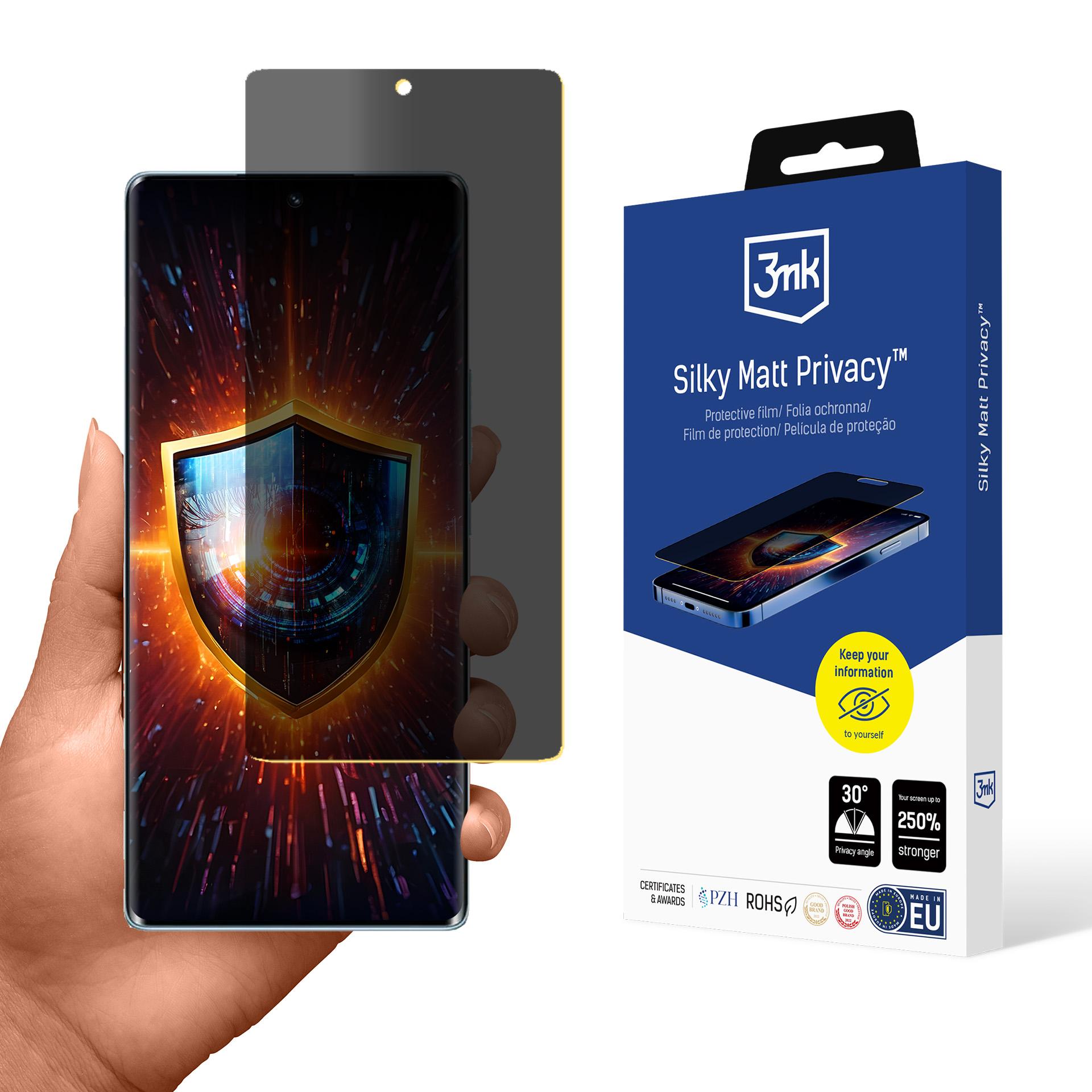 3mk Silky Matt Privacy – privātuma ekrāna aizsargs modelim Honor 70