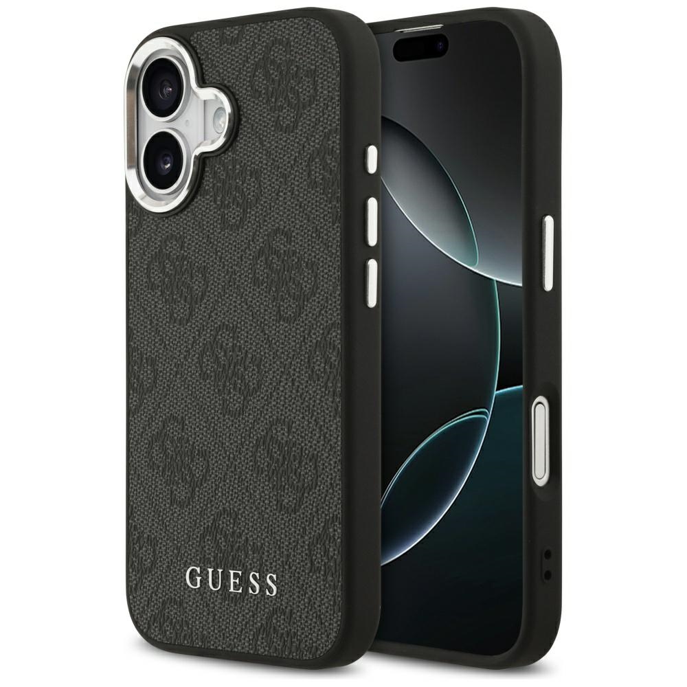 Guess 4G Classic Logo MagSafe maciņš iPhone 17, melns