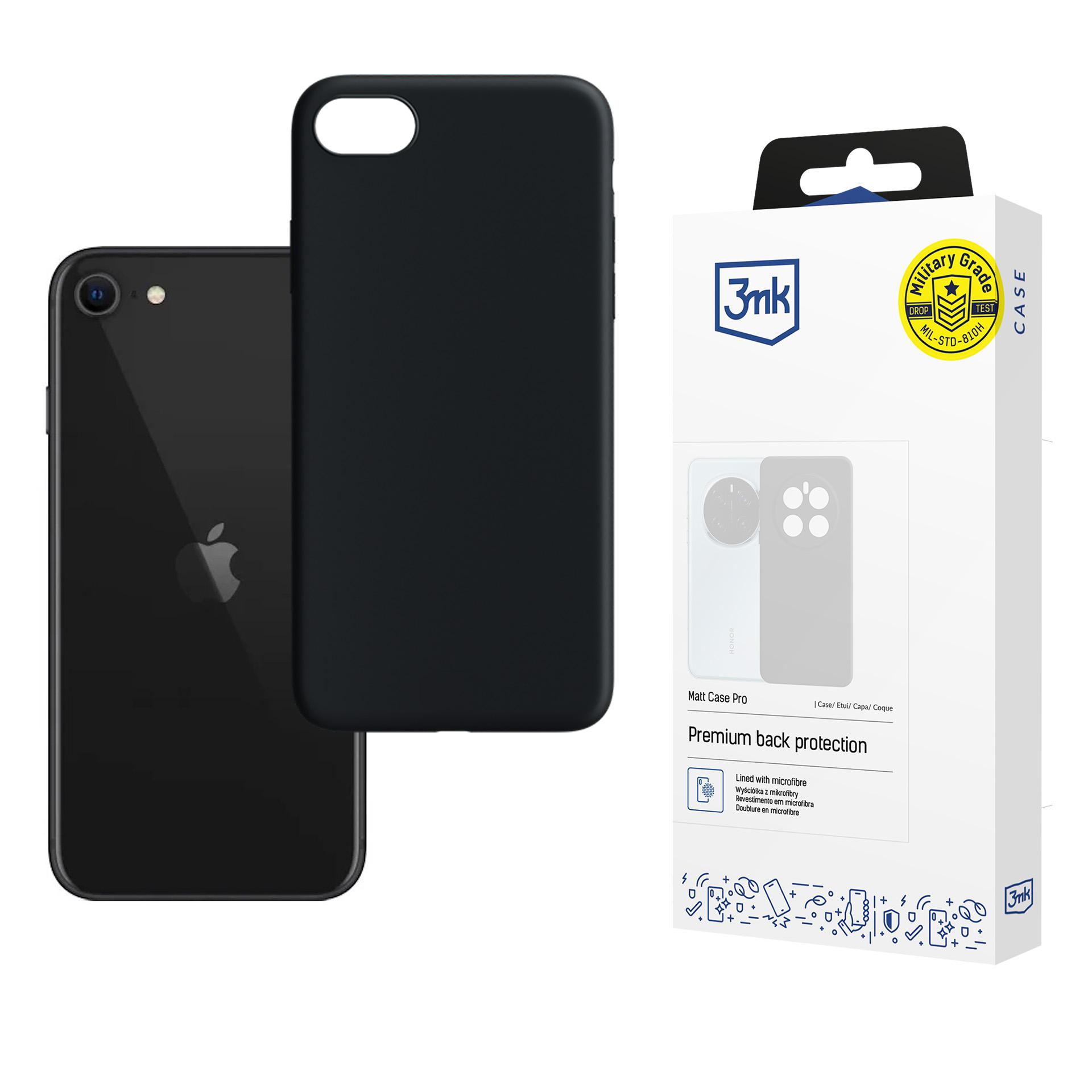3mk Matt Case Pro maciņš iPhone SE 2020 – melns