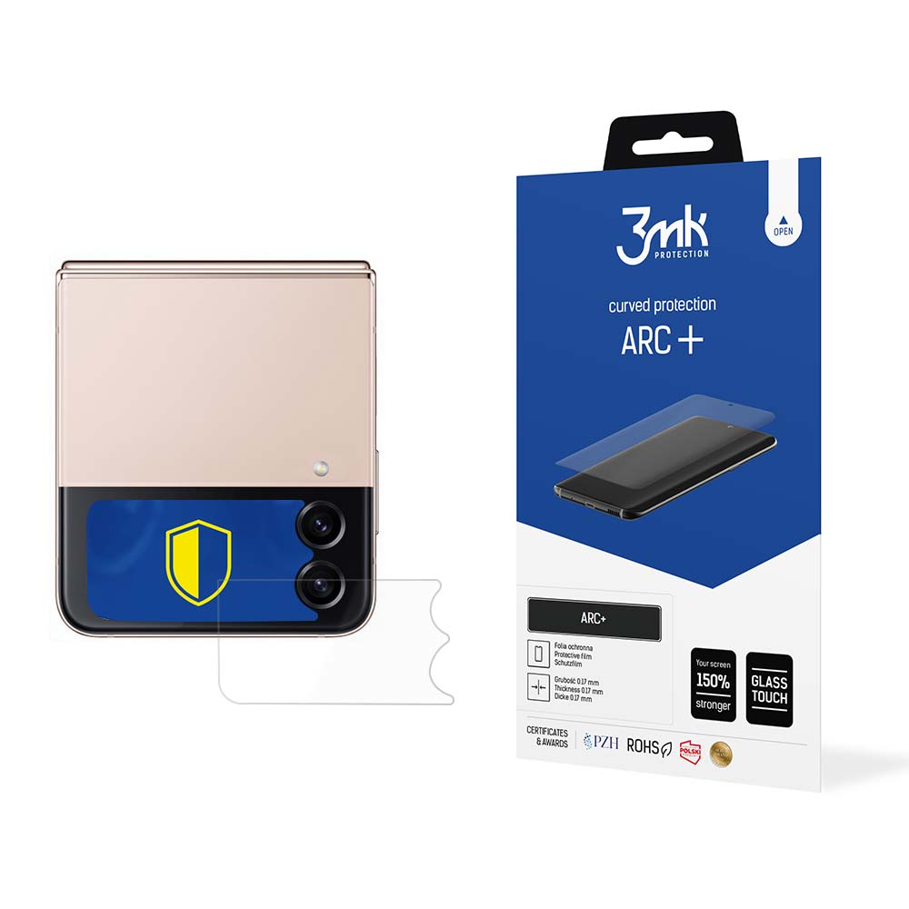 3mk ARC+ – tālruņa ekrāna aizsargs modelim Samsung Galaxy Z Flip4 (Front)
