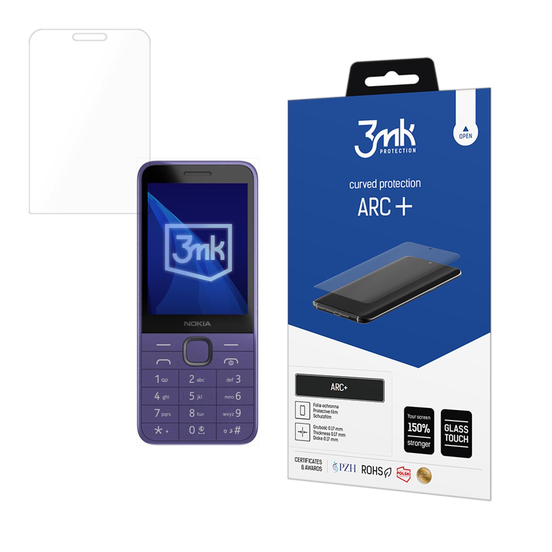 3mk ARC+ – tālruņa ekrāna aizsargs modelim Nokia 235 4G / 215 4G (2024)