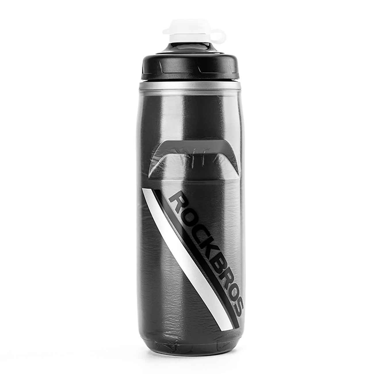 Rockbros 620 ml termopudele velosipēdam, bez BPA, melna ar krāsu pāreju