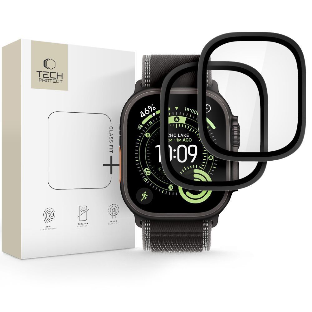 Tech-Protect rūdīts stikls 2 gab. Apple Watch Ultra 49mm melns