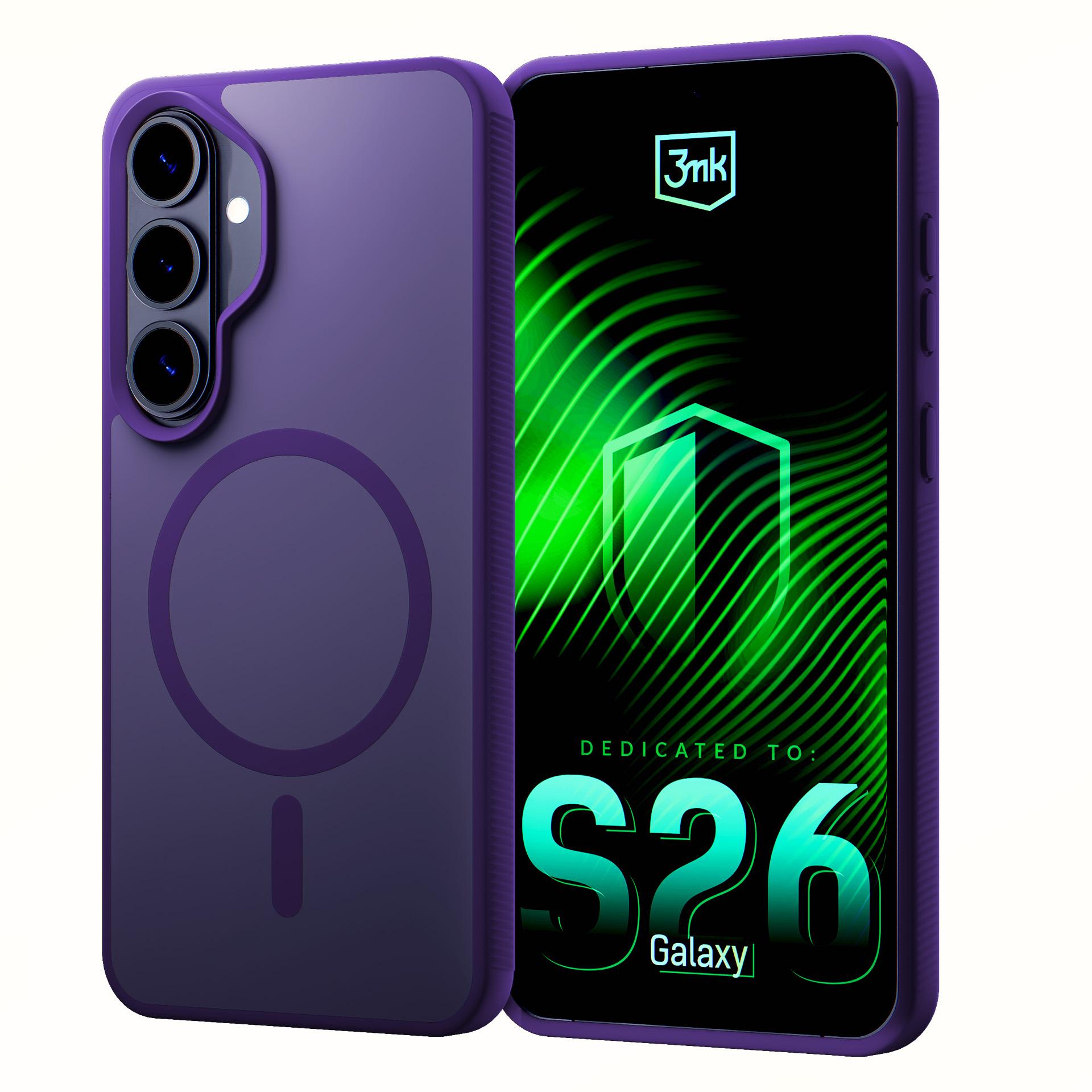 3mk Smoke MagCase violets – tālruņa vāciņš modelim Samsung Galaxy S26+