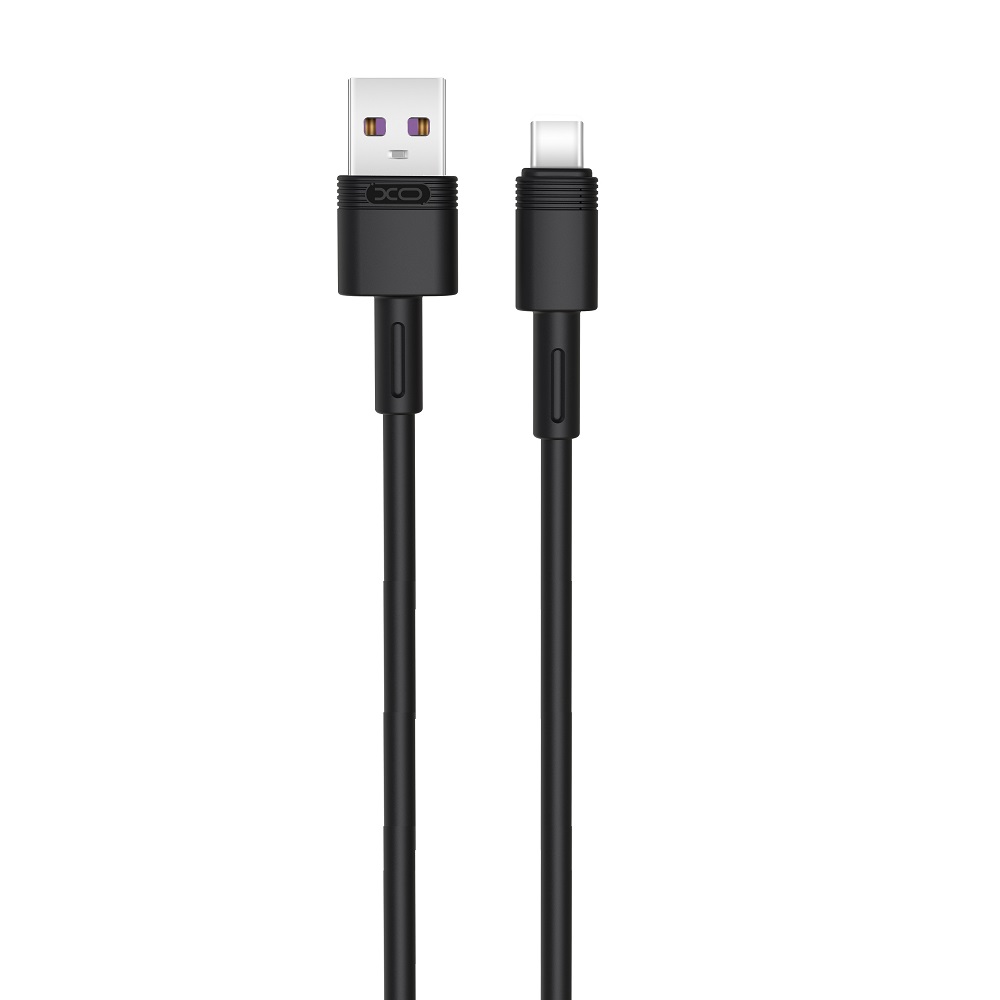 XO kabelis NB-Q166 USB - USB-C 1,0 m 5A, melns
