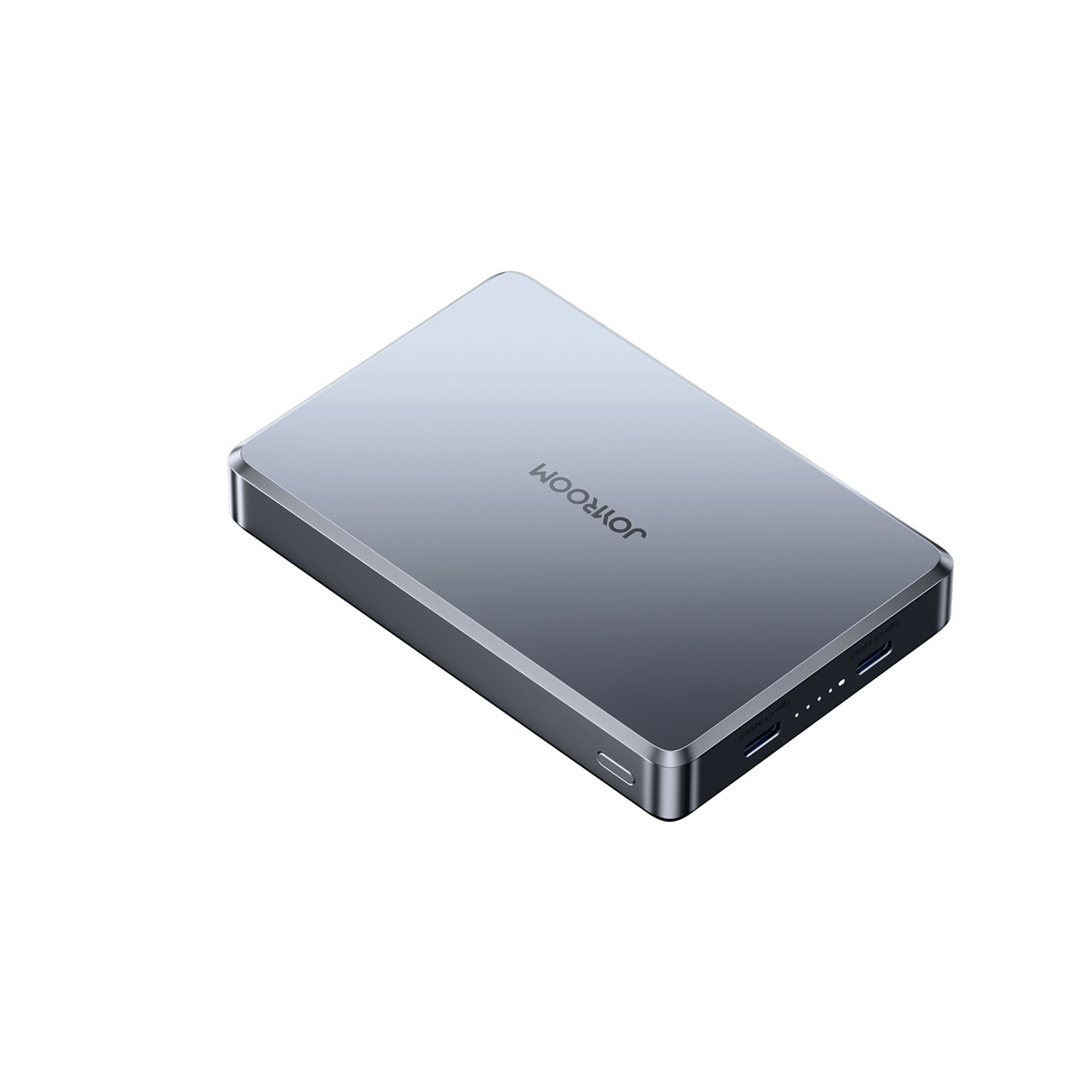 Joyroom JR-PBM08 Pro 22,5 W 10000 mAh ārējais akumulators ar bezvadu uzlādi un 2 x USB-C – pelēks