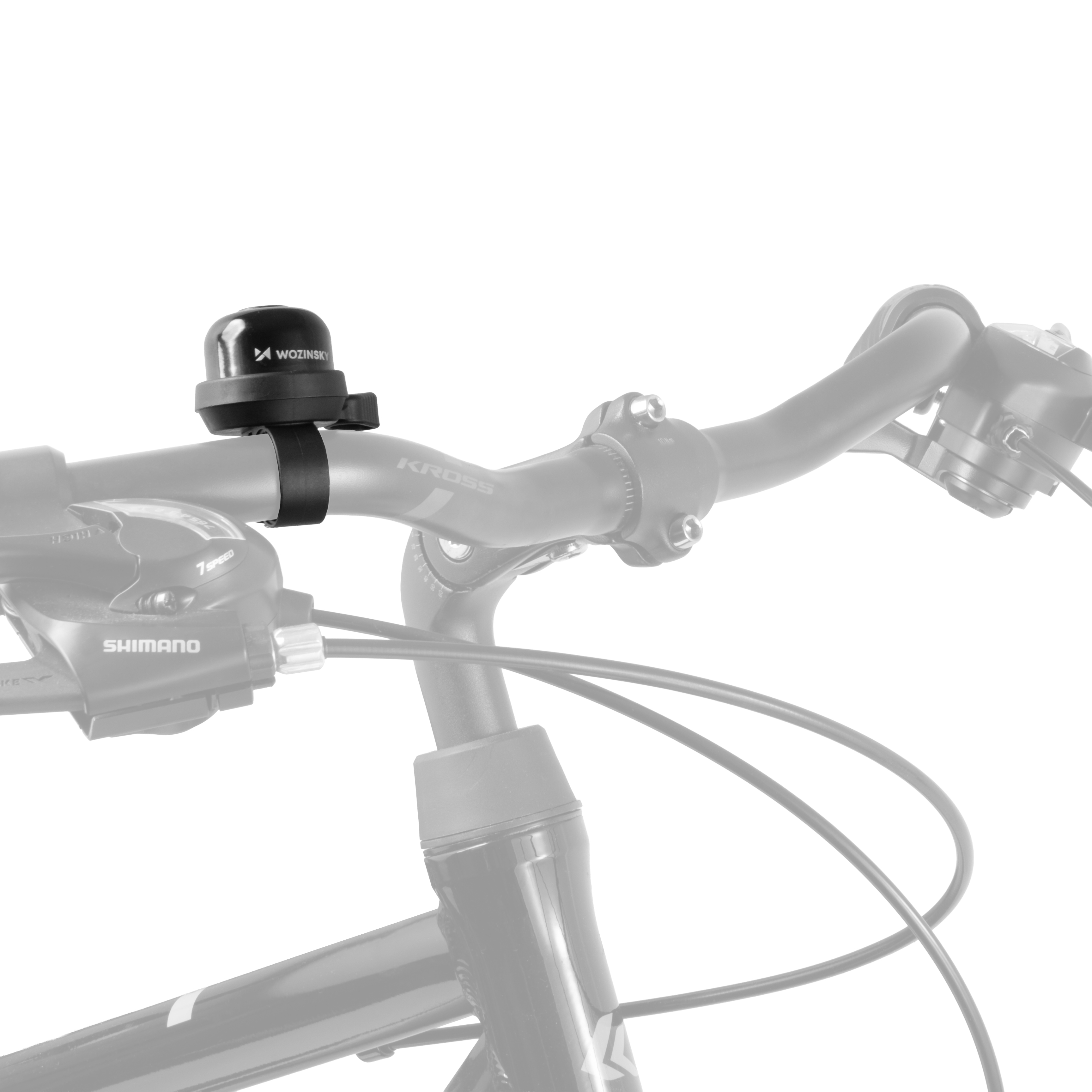 Wozinsky WDR-S2 alumīnija mehāniskais velosipēda zvaniņš