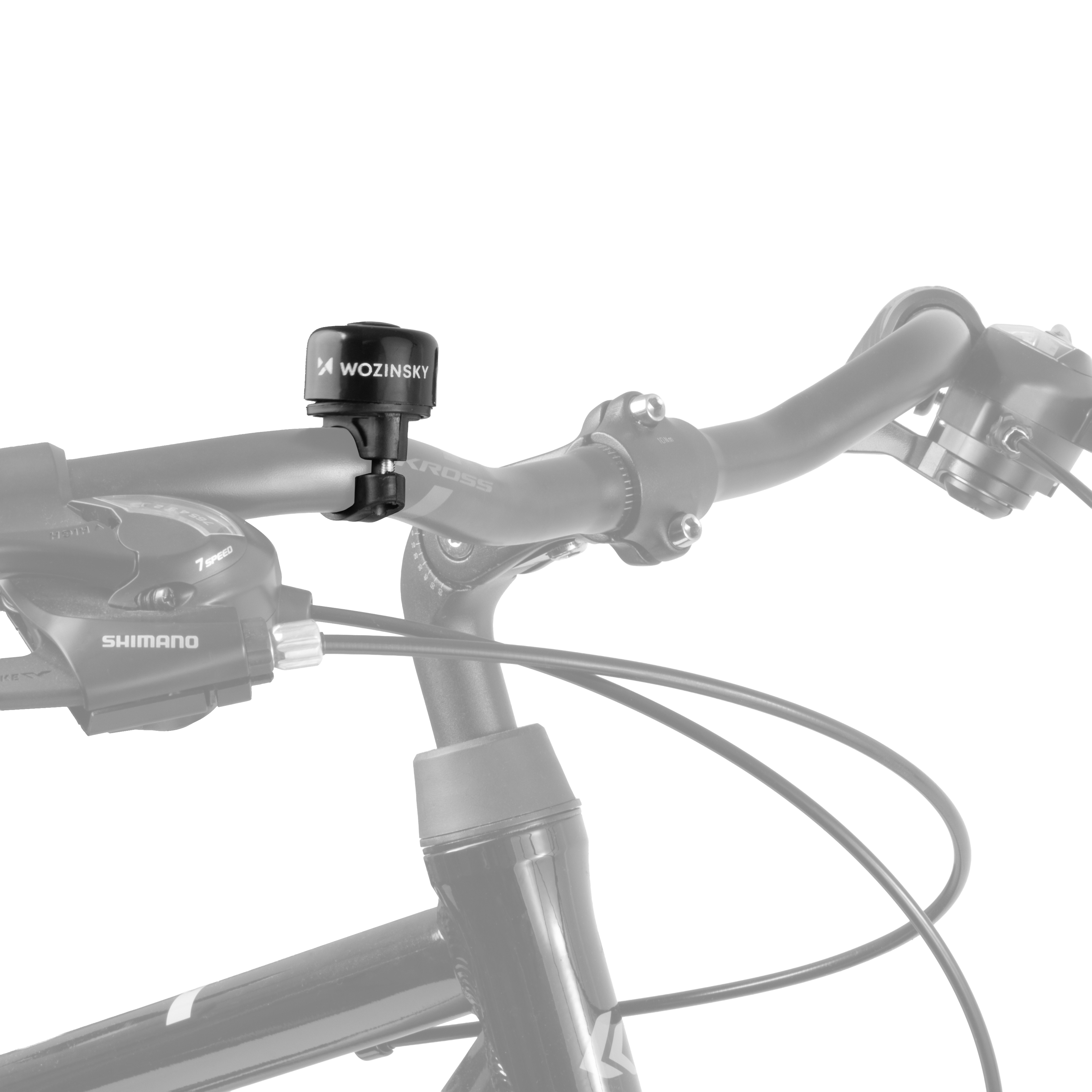 Wozinsky WDR-B1 mehānisks alumīnija zvaniņš velosipēdam