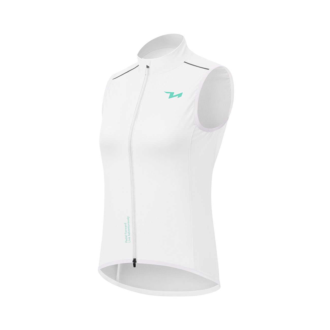Rockbros MJ008 TVI vēja necaurlaidīga sieviešu velo veste, S izmērs, balta