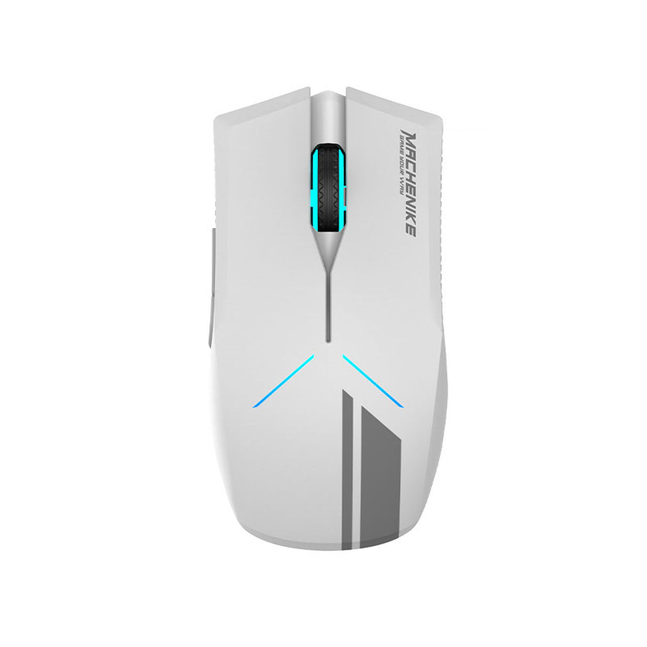 Machenike M721 Wireless Gaming Mouse 10000 DPI with RGB Backlight - White