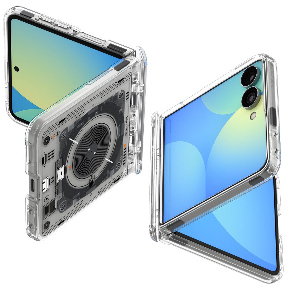 Spigen Ultra Hybrid Pro MagSafe maciņš, paredzēts Samsung Galaxy Z Flip 8 Neo One, pelēks un melns