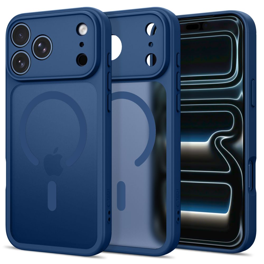 Tech-Protect BasicMag MagSafe maciņš iPhone 17 Pro / 18 Pro, matēts tumši zils