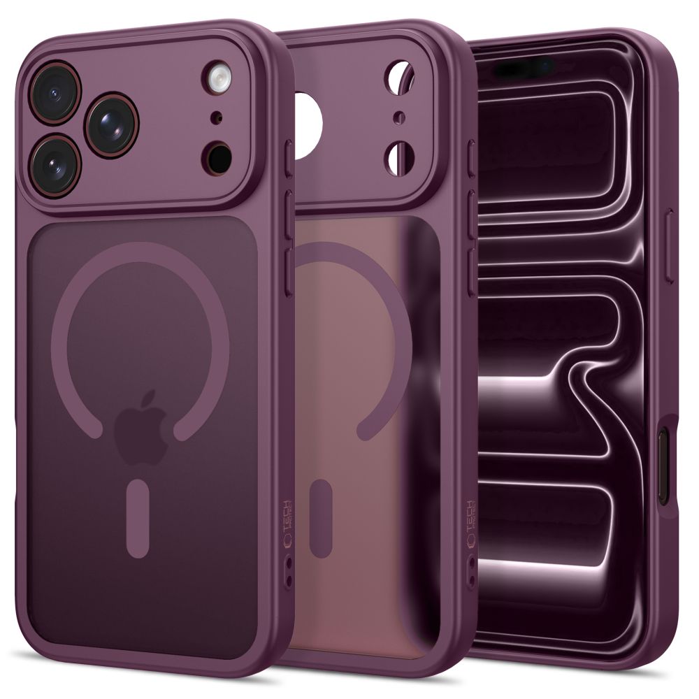 Tech-Protect BasicMag MagSafe maciņš iPhone 17 Pro Max / 18 Pro Max, matēts bordo