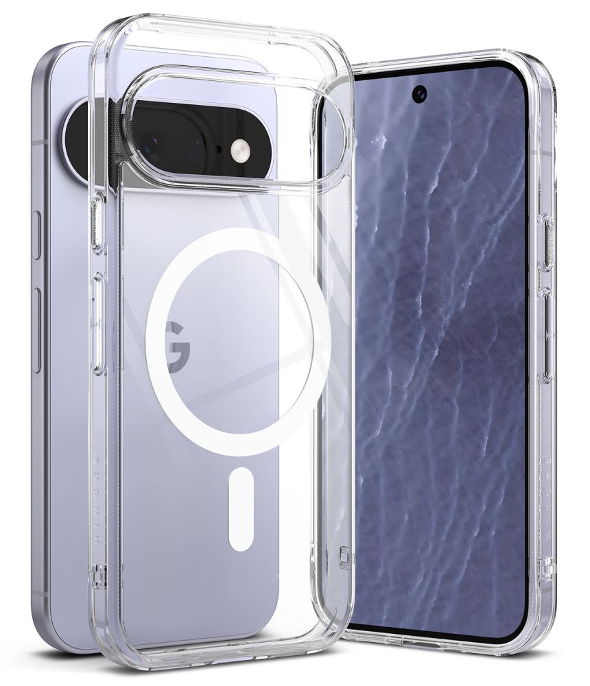 Ringke Fusion Magnetic MagSafe maciņš, paredzēts Google Pixel 11, caurspīdīgs