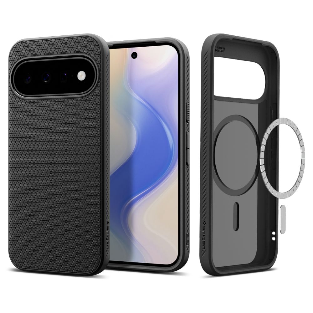 Spigen Liquid Air Mag MagSafe maciņš, paredzēts Google Pixel 11, matēti melns