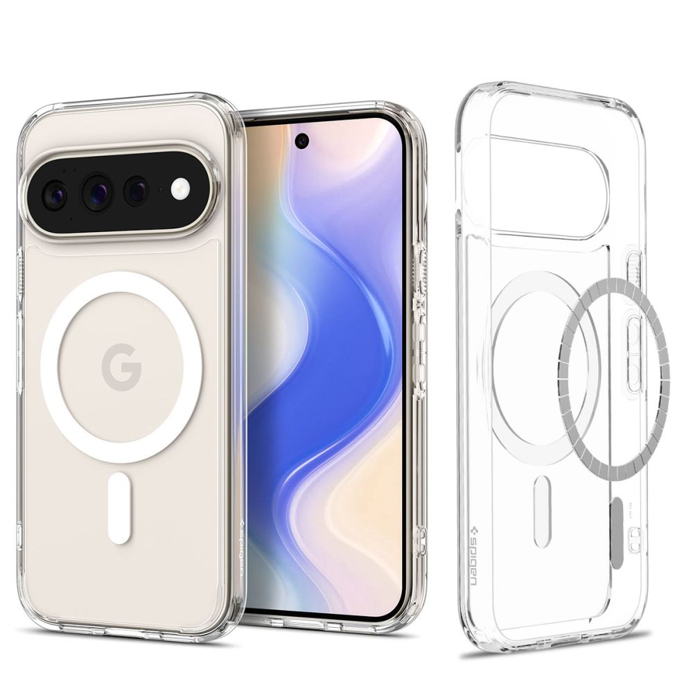 Spigen Ultra Hybrid Mag MagSafe vāciņš Google Pixel 11 Pro XL – caurspīdīgs un balts