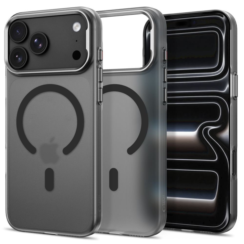 Tech-Protect MagZero MagSafe vāciņš iPhone 17 Pro Max / 18 Pro Max – caurspīdīgi matēts melns