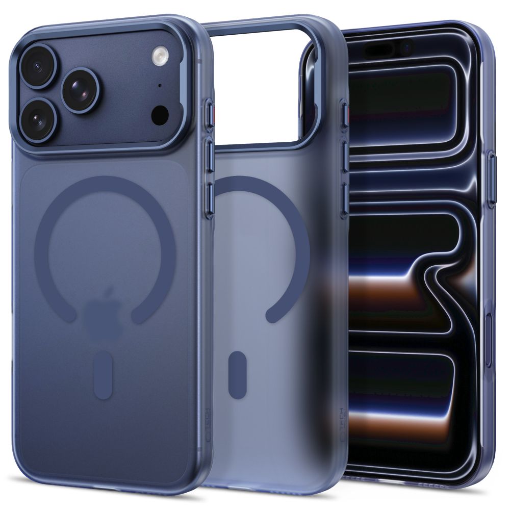 Tech-Protect MagZero MagSafe maciņš modelim iPhone 17 Pro Max / 18 Pro Max – matēts tumši zils