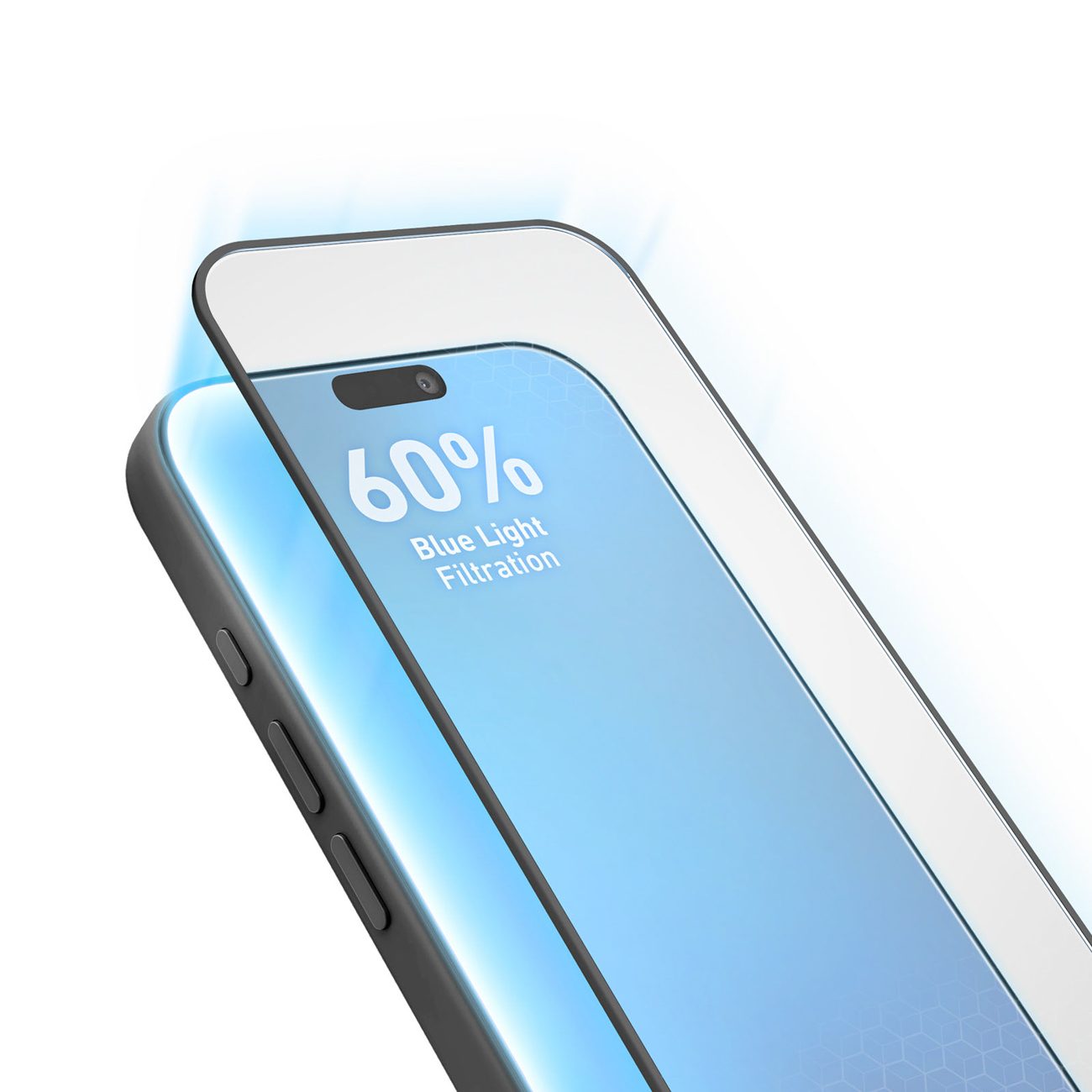 SBS Anti Blue pilna pārklājuma rūdīts aizsargstikls modelim iPhone 18 Pro Max, ar zilās gaismas filtru