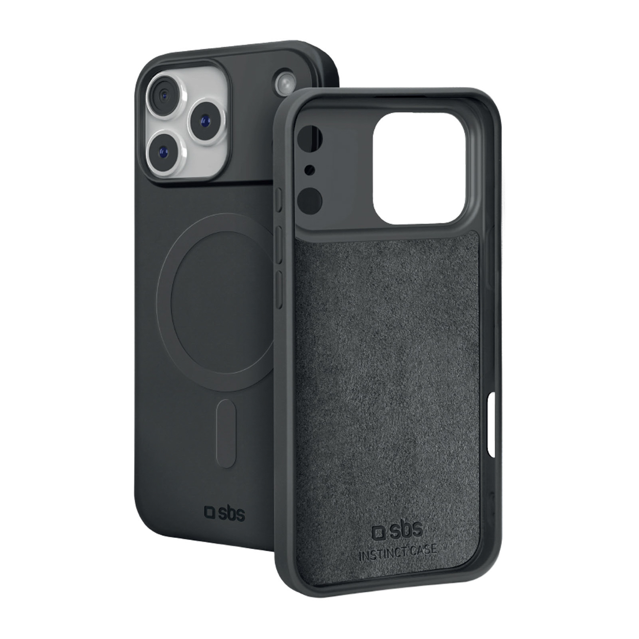 SBS Instinct Mag maciņš modelim iPhone 18 Pro / 17 Pro, saderīgs ar MagSafe – melns