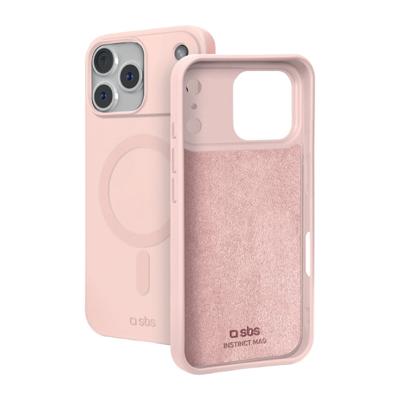 SBS Instinct Mag maciņš iPhone 18 Pro / 17 Pro, saderīgs ar MagSafe, rozā