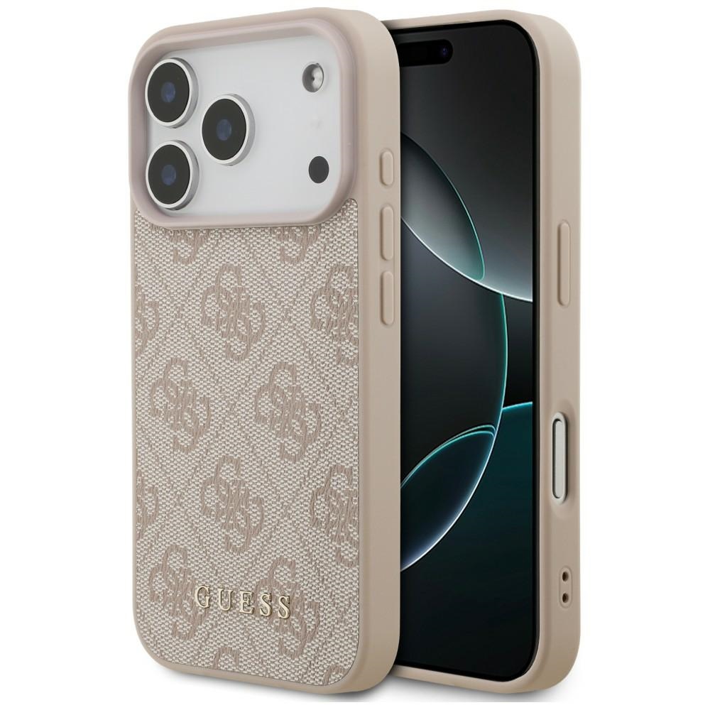 Guess 4G Classic maciņš modelim iPhone 17 Pro / 18 Pro – rozā