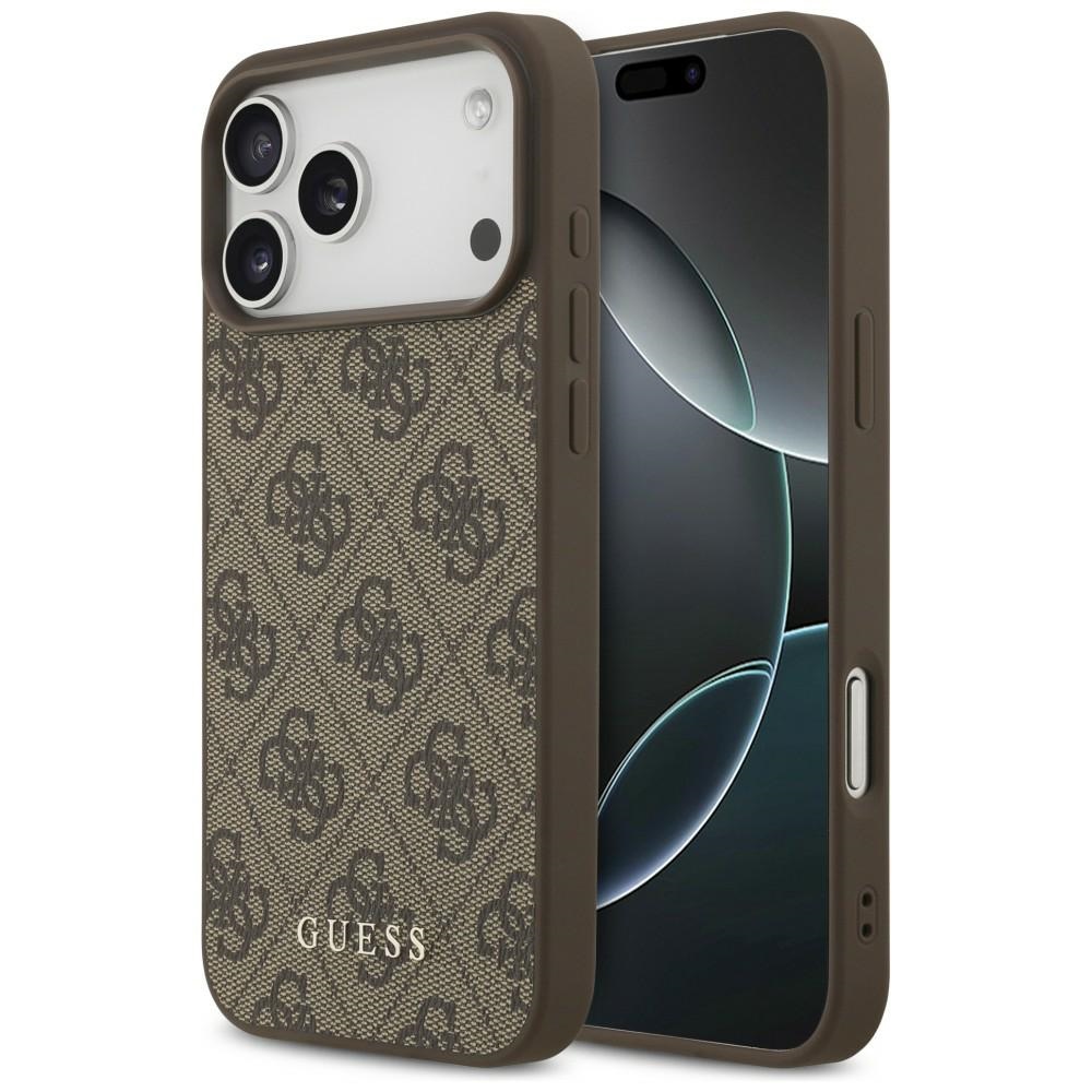 Guess 4G Classic maciņš modelim iPhone 17 Pro Max / 18 Pro Max – brūns