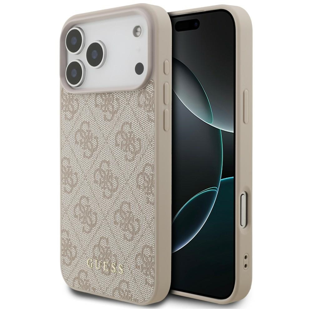 Guess 4G Classic maciņš modelim iPhone 17 Pro Max / 18 Pro Max – krāsa: rozā