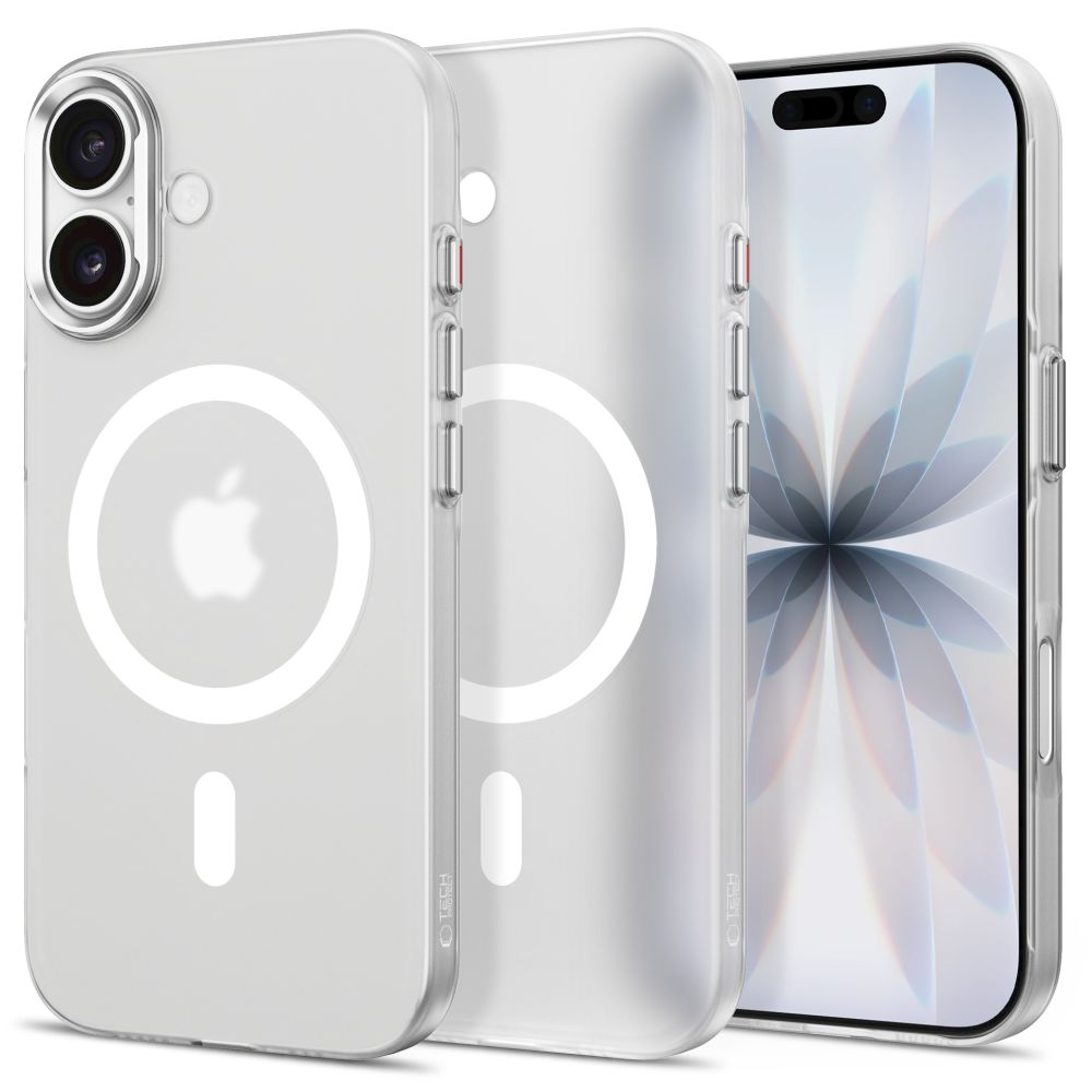 Tech-Protect MagZero MagSafe maciņš iPhone 17, matēti balts