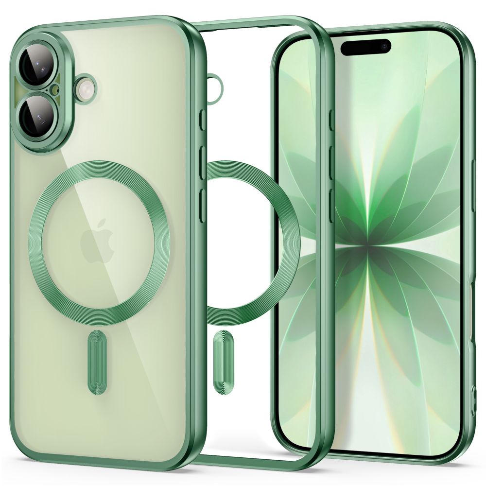Tech-Protect MagFlex maciņš iPhone 17, matēti zaļš