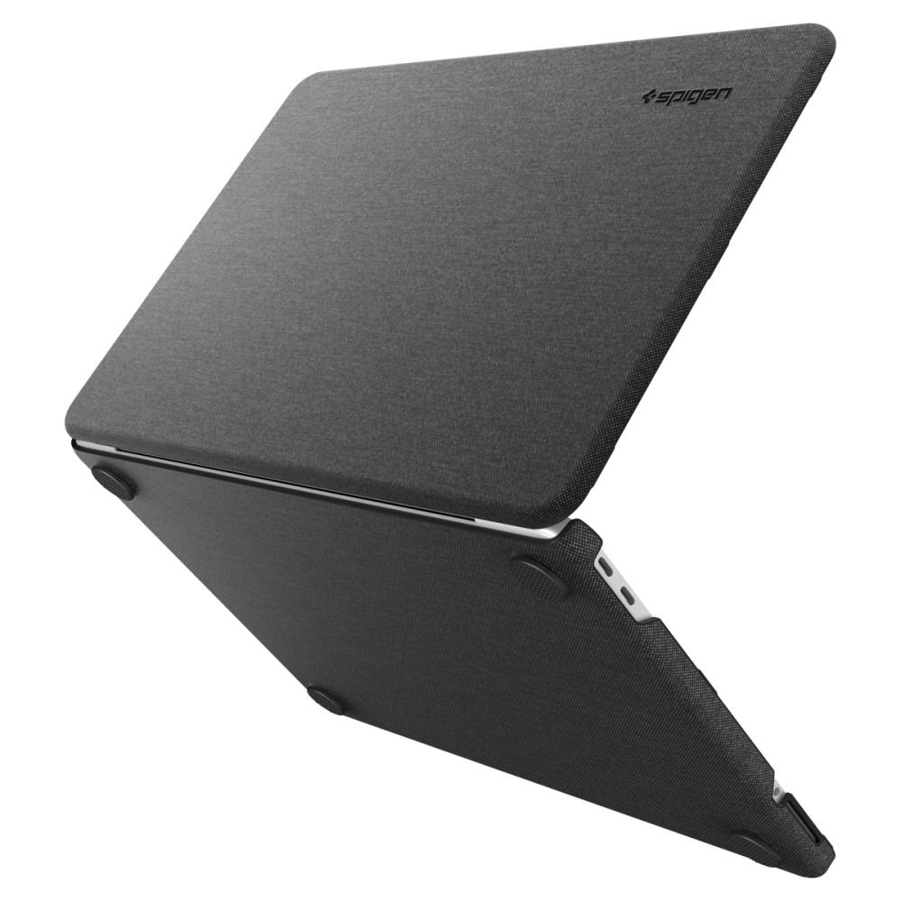 Spigen Urban Fit melns maciņš 2026. gada MacBook Neo 13 collu datoram