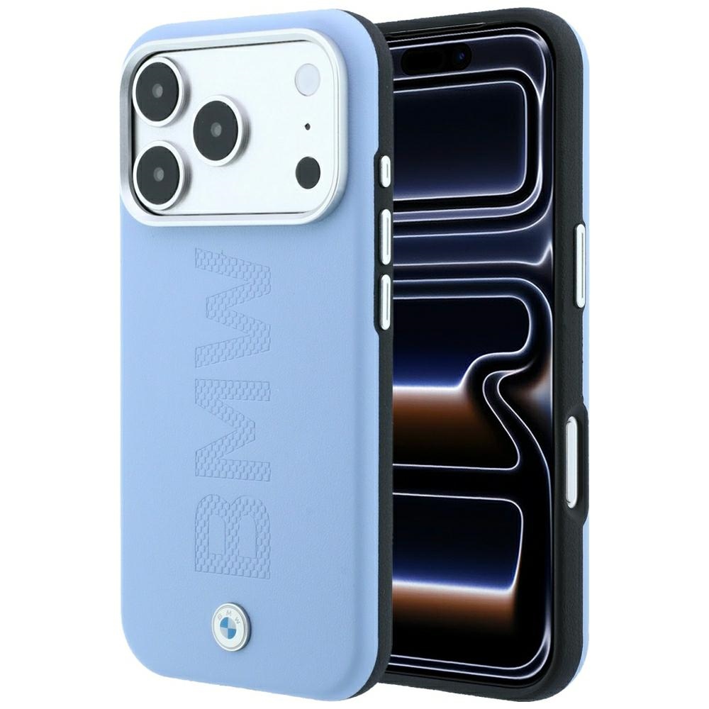 BMW Sign Centered Deboss MagSafe maciņš modelim iPhone 17 Pro / 18 Pro – zils
