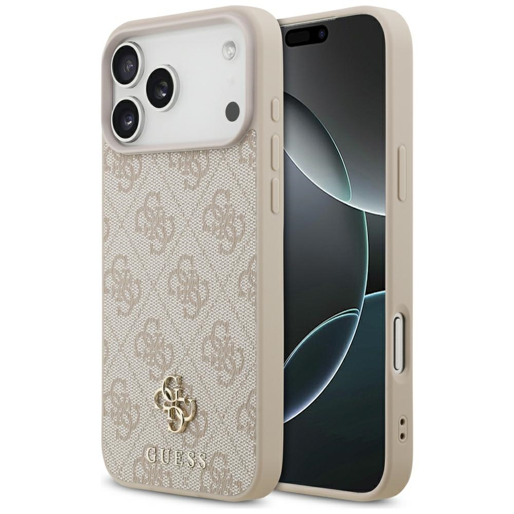 Guess 4G Small Classic Logo MagSafe maciņš iPhone 17 Pro Max / 18 Pro Max, rozā