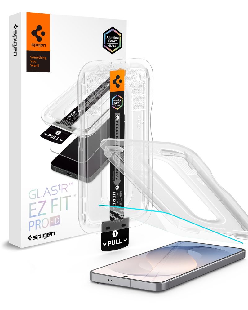 Spigen Glas.tR EZ Fit Pro AC rūdīts stikls, paredzēts Samsung Galaxy S26 FE