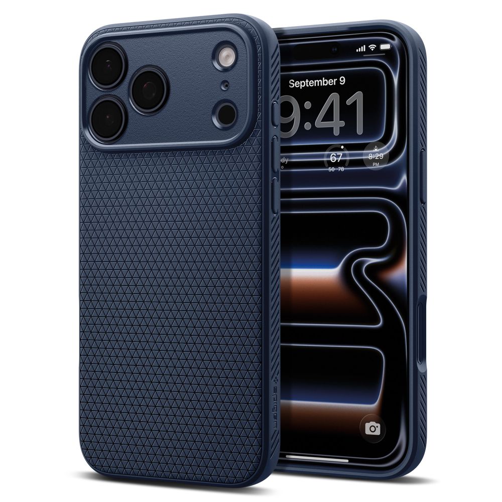 Spigen Liquid Air maciņš modelim iPhone 18 Pro / 17 Pro – krāsa: tumši zila