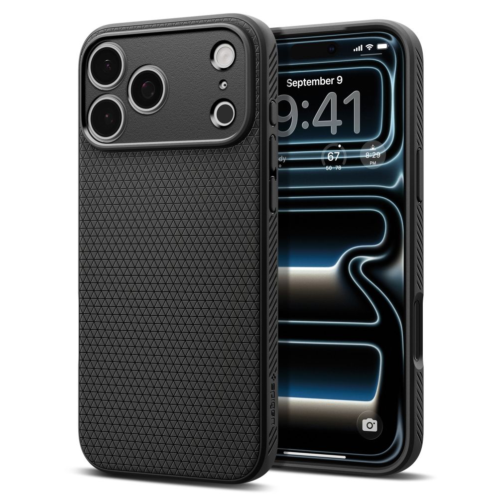Spigen Liquid Air maciņš modelim iPhone 18 Pro Max / 17 Pro Max – krāsa: matēta melna