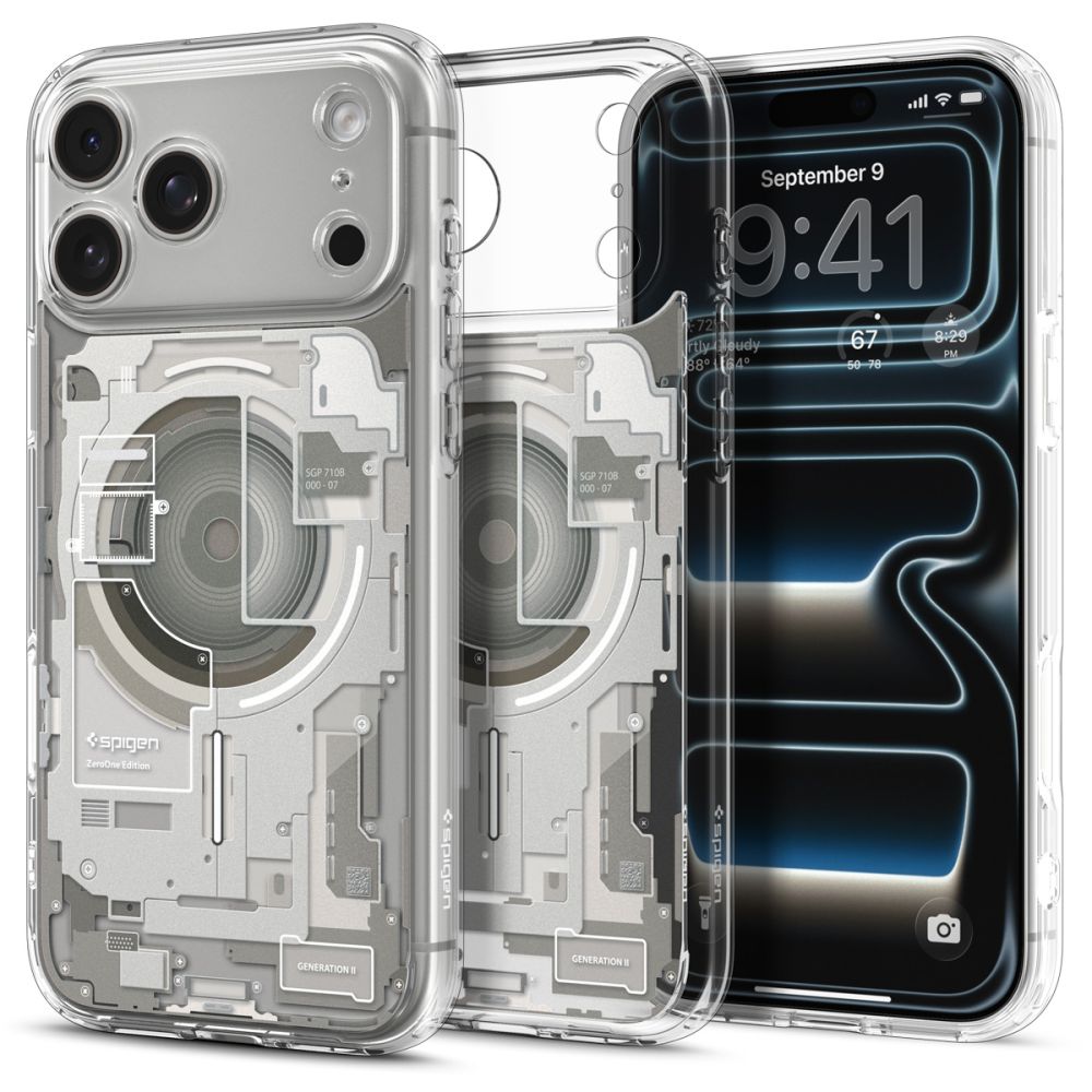 Spigen Ultra Hybrid MagSafe Zero One maciņš iPhone 18 Pro / 17 Pro, titāna krāsā
